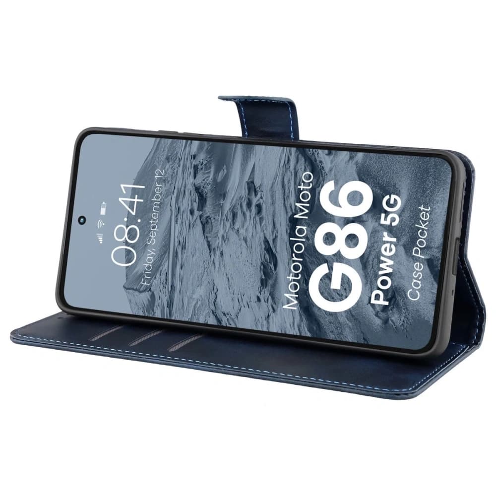 Bizon Case Pocket Motorola Moto G86 Power 5G marineblau - 5