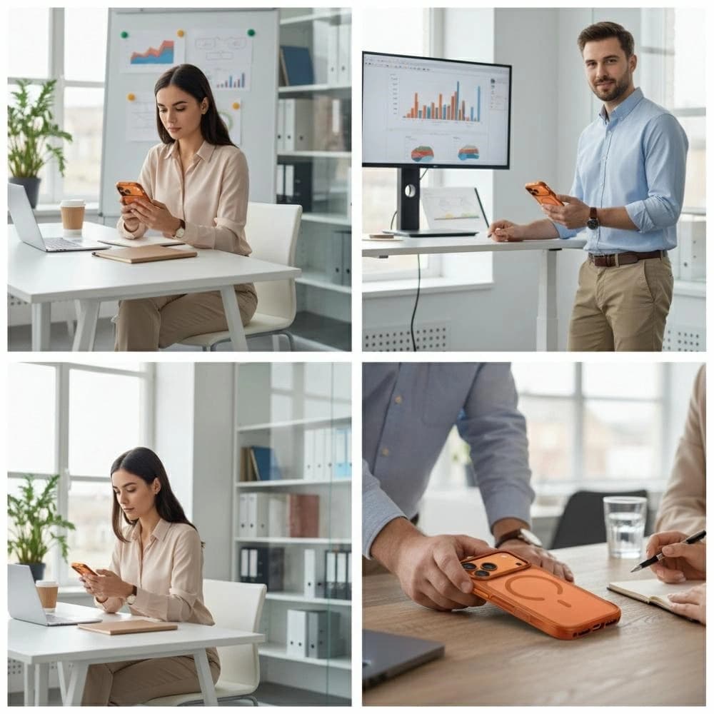 UNIQ Veren Apple iPhone 17 Pro MagClick Charging orange - 4