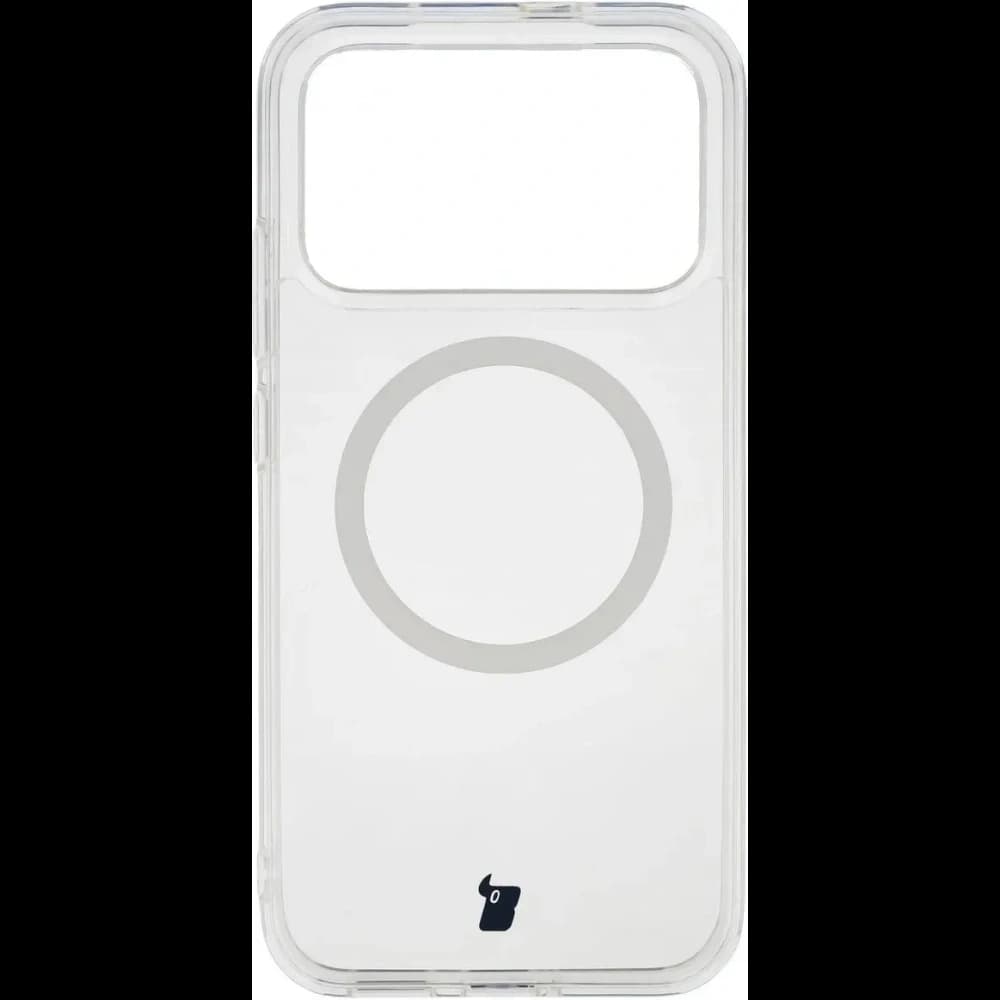 Etui z pierścieniem magnetycznym Bizon Case CrystalO do Xiaomi POCO F8 Pro przezroczyste - 2