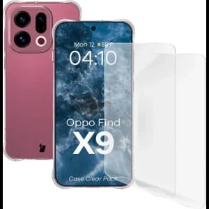 Elastyczne etui + 2x folia na ekran Bizon Case Clear Pack do Oppo Find X9