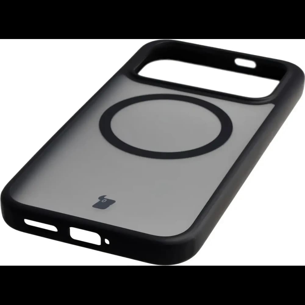 Etui z pierścieniem magnetycznym Bizon Case MatteO do Xiaomi POCO F8 Pro przydymione-czarne - 6
