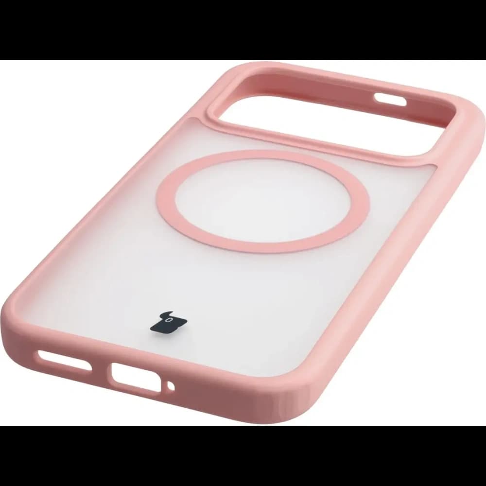 Etui z pierścieniem magnetycznym Bizon Case MatteO do Xiaomi POCO F8 Pro przydymione-jasnoróżowe - 6
