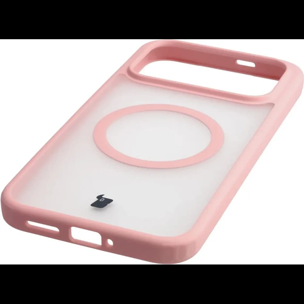 Etui z pierścieniem magnetycznym Bizon Case MatteO do Xiaomi POCO F8 Ultra przydymione-jasnoróżowe - 6