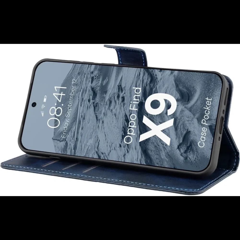 Bizon Case Pocket Oppo Find X9 marineblau
 - 5