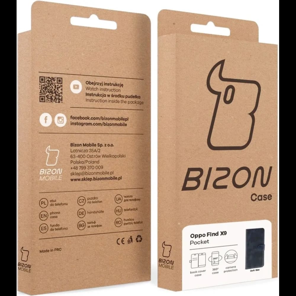 Bizon Case Pocket Oppo Find X9 marineblau
 - 7