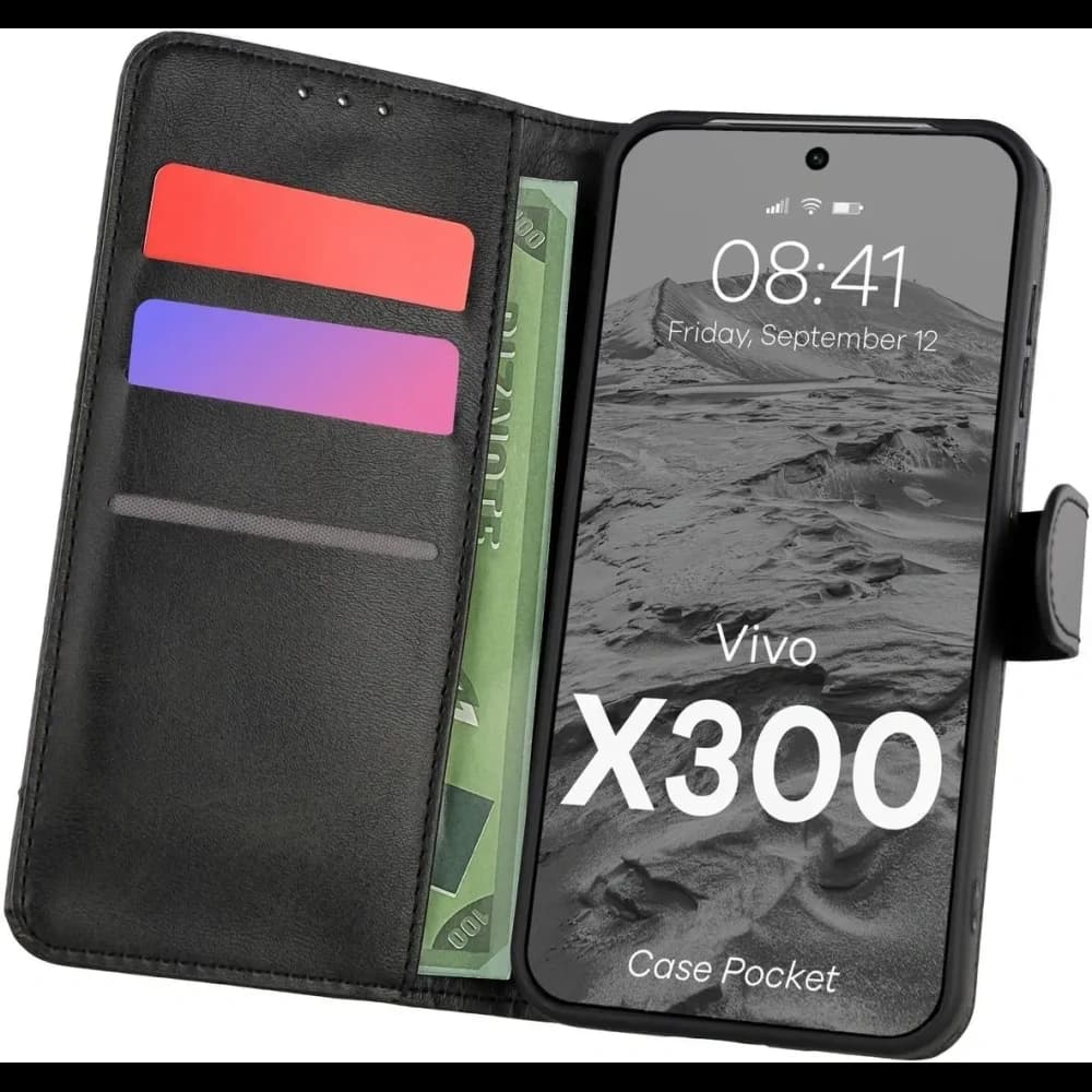 Bizon Case Pocket Vivo X300 fekete
 - 1