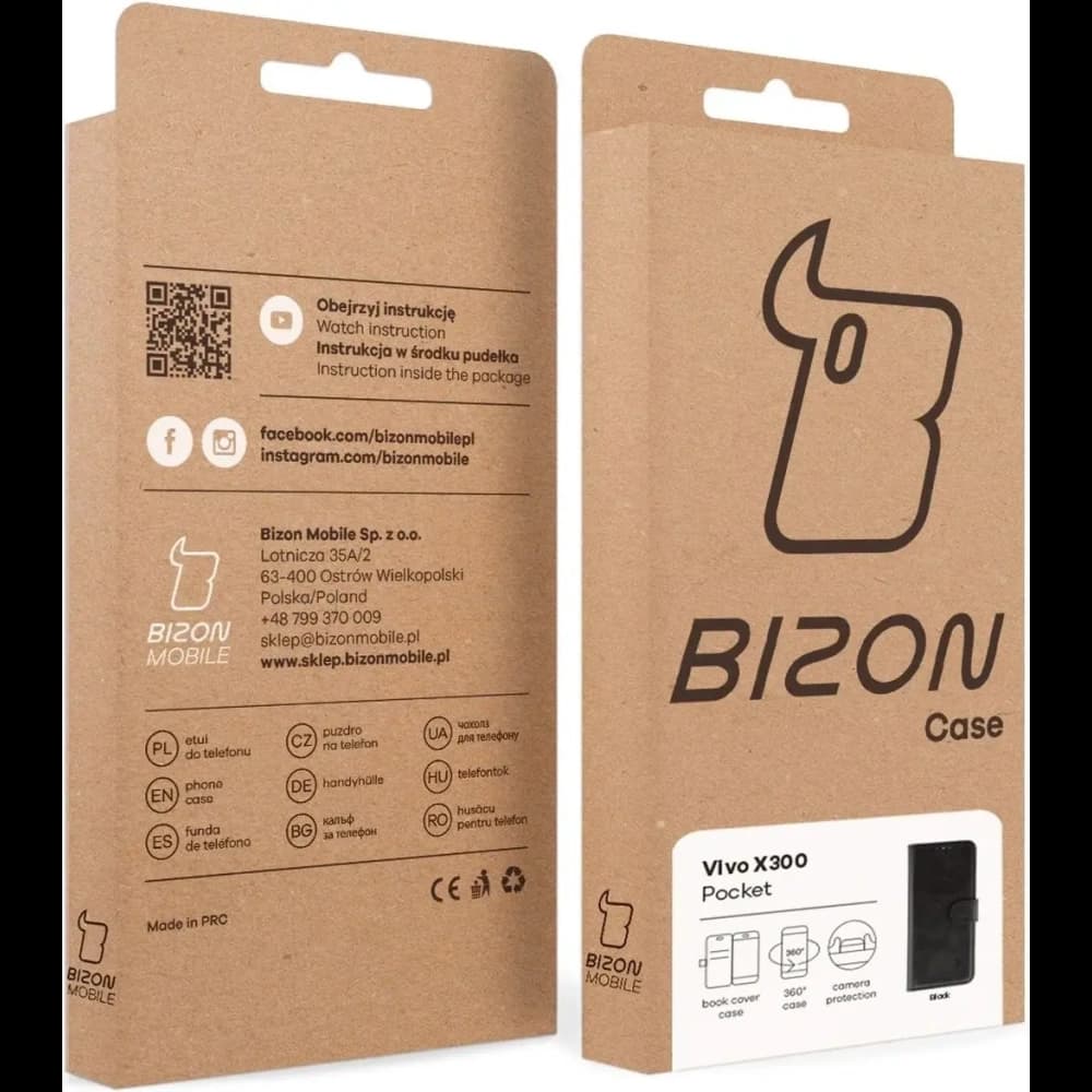 Bizon Case Pocket Vivo X300 fekete
 - 7
