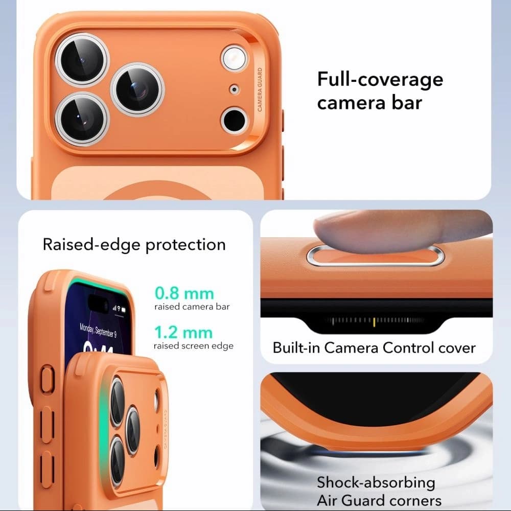 ESR Classic Hybrid MagSafe Apple iPhone 17 Pro Frosted Orange - 3