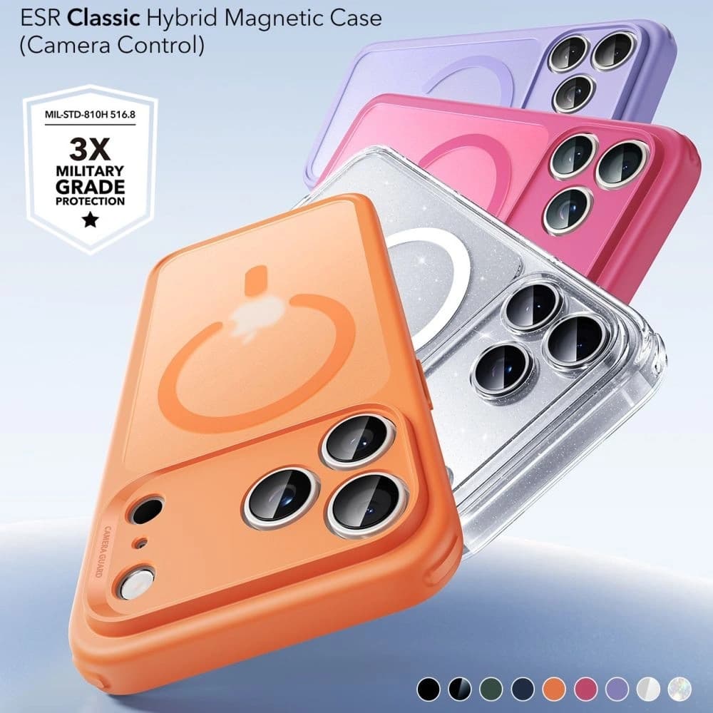 ESR Classic Hybrid MagSafe Apple iPhone 17 Pro Frosted Orange - 5