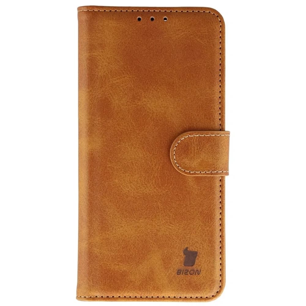 Braun Bison Case Pocket Etui mit Klappe für Oppo Find X9 
 - 2