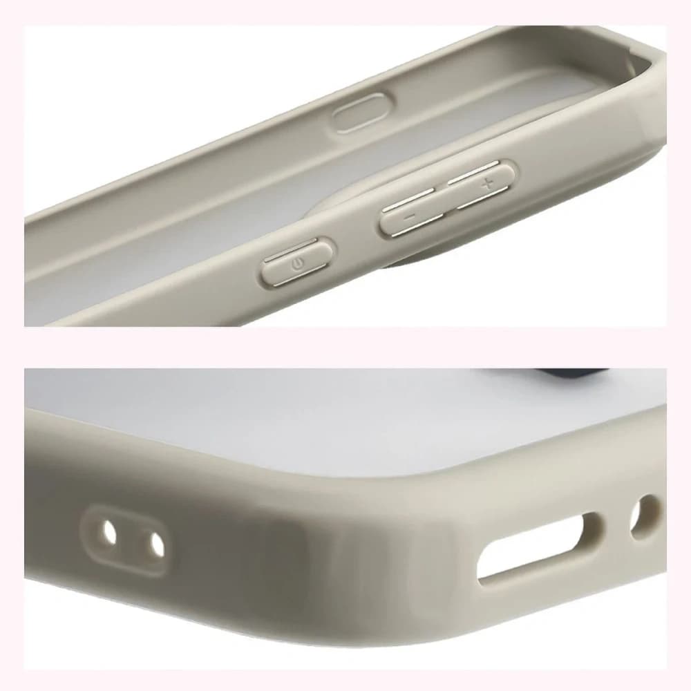 Bizon Case Angelo Oppo Find X9 semi-transparent with a beige frame - 4