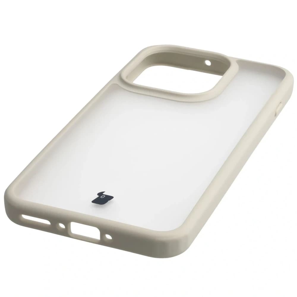 Bizon Case Angelo Oppo Find X9 semi-transparent with a beige frame - 5