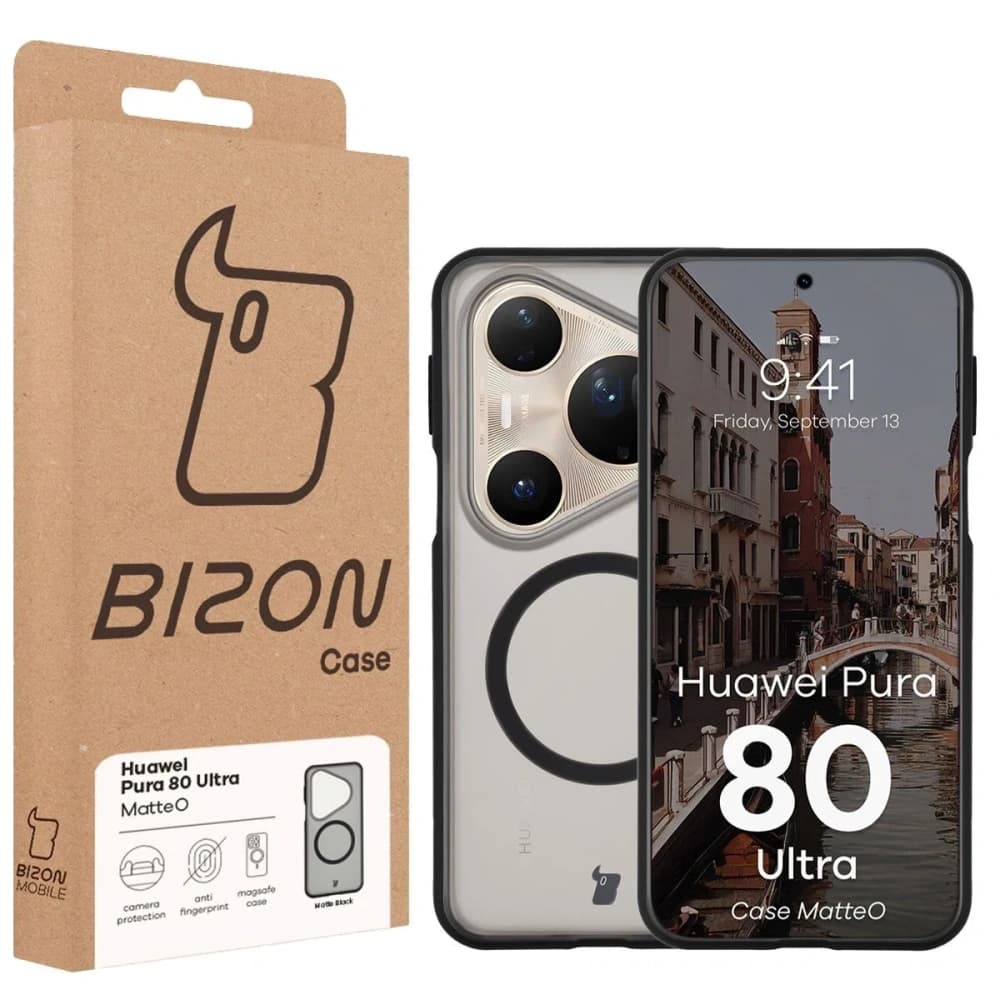 Bizon Case MatteO Magnetic Huawei Pura 80 Ultra negru fumuriu
 - 7