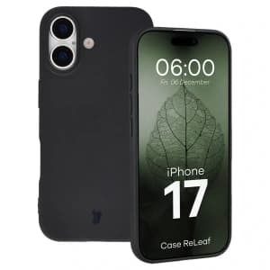 Etui z recyklingu Bizon Case ReLeaf do Apple iPhone 17 czarne