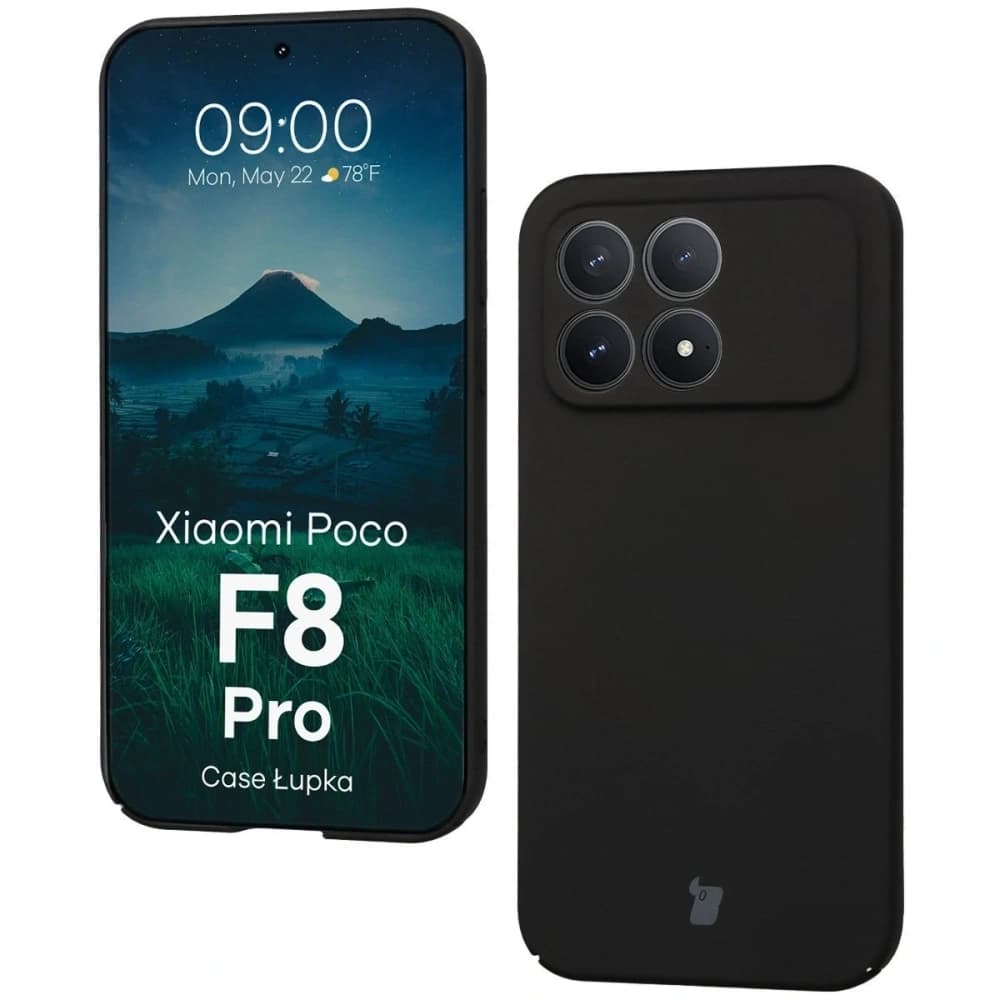 Etui Bizon Case Łupka do Xiaomi POCO F8 Pro czarne - 1