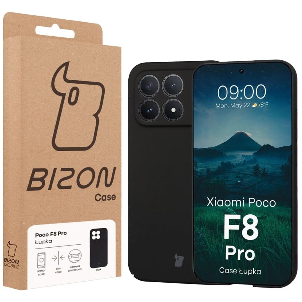 Etui Bizon Case Łupka do Xiaomi POCO F8 Pro czarne - 6