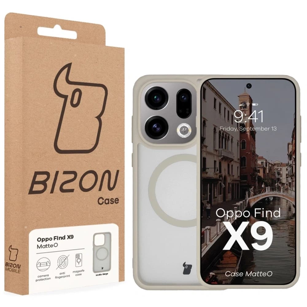 Bizon Case MatteO Magnetic Oppo Find X9 smoky beige - 7
