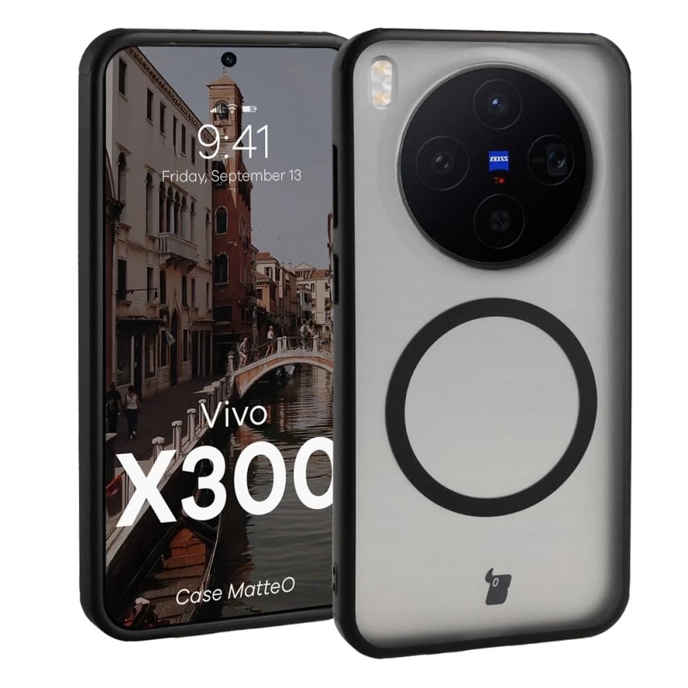 Bizon Case MatteO Magnetic Vivo X300 negru fumuriu
 - 1