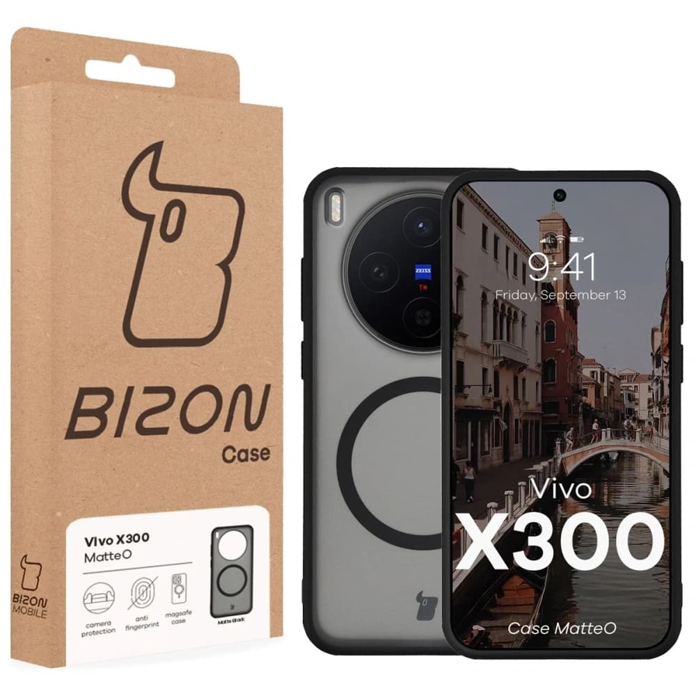 Bizon Case MatteO Magnetic Vivo X300 negru fumuriu
 - 7