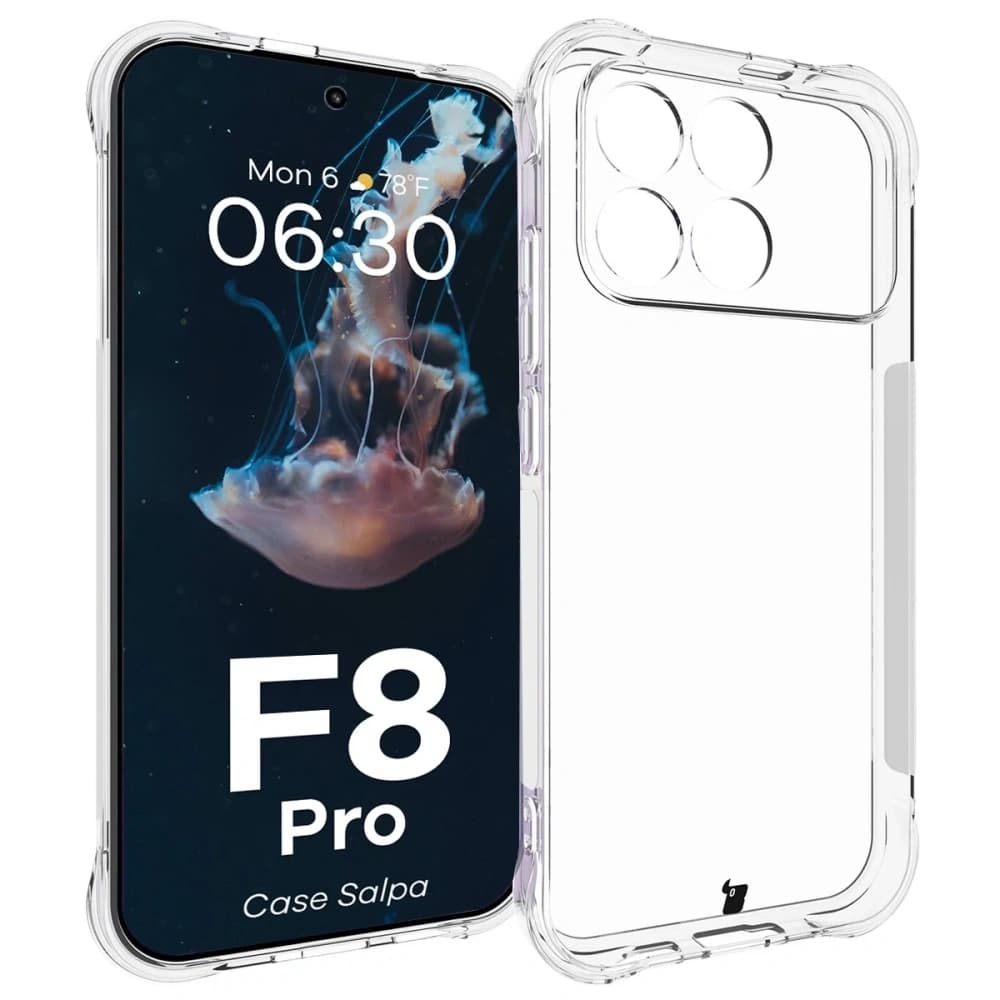 Elastyczne etui Bizon Case Salpa do Xiaomi POCO F8 Pro przezroczyste - 1