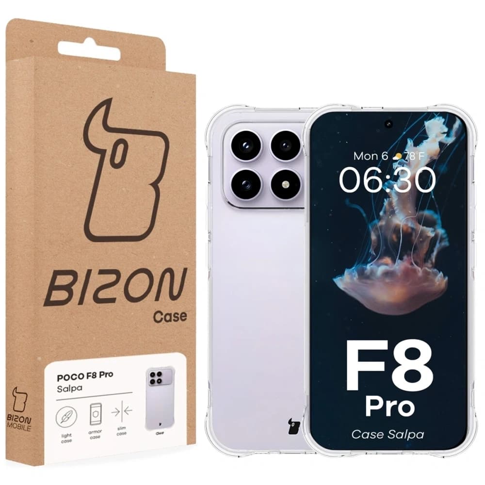 Elastyczne etui Bizon Case Salpa do Xiaomi POCO F8 Pro przezroczyste - 7