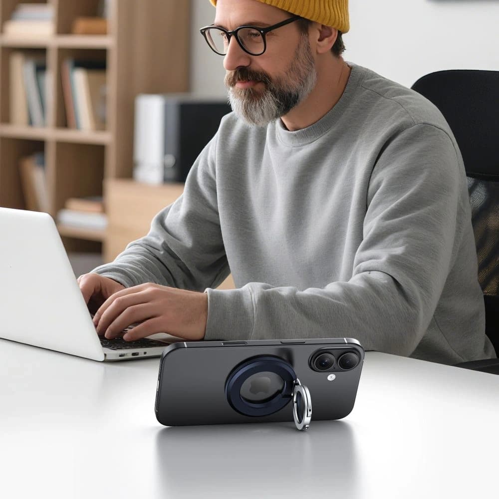 Tech-Protect MMR500 mágneses MagSafe telefongyűrű tengerészkék
 - 6