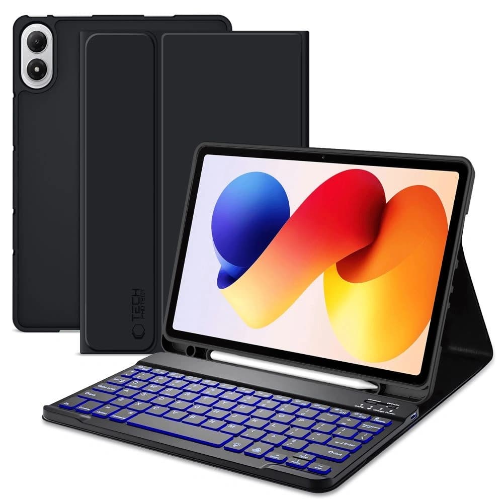 Tech-Protect SmartCase Stilou + Tastatură Xiaomi Poco Pad M1 / Redmi Pad 2 Pro 12.1 Negru
 - 1