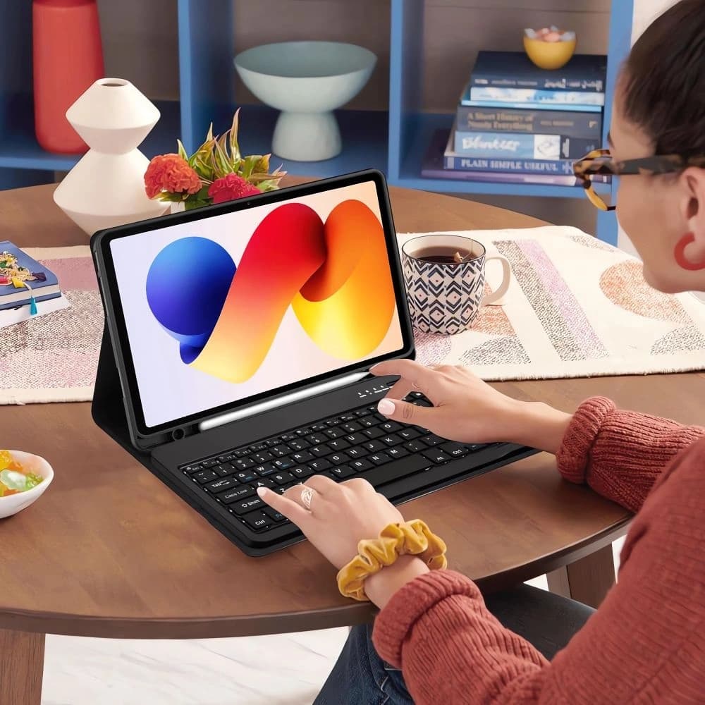 Tech-Protect SmartCase Stilou + Tastatură Xiaomi Poco Pad M1 / Redmi Pad 2 Pro 12.1 Negru
 - 9