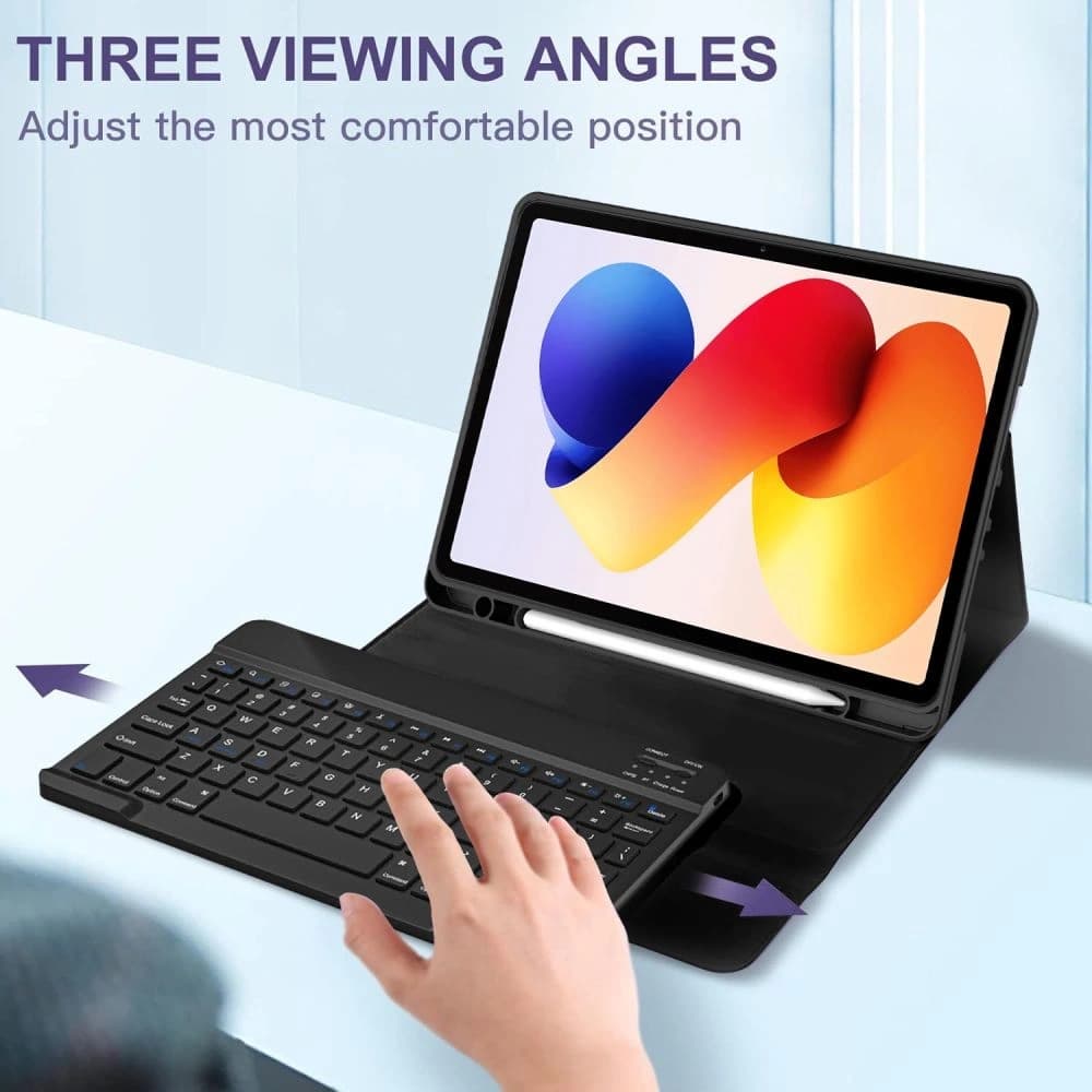 Tech-Protect SmartCase Stilou + Tastatură Xiaomi Poco Pad M1 / Redmi Pad 2 Pro 12.1 Negru
 - 10