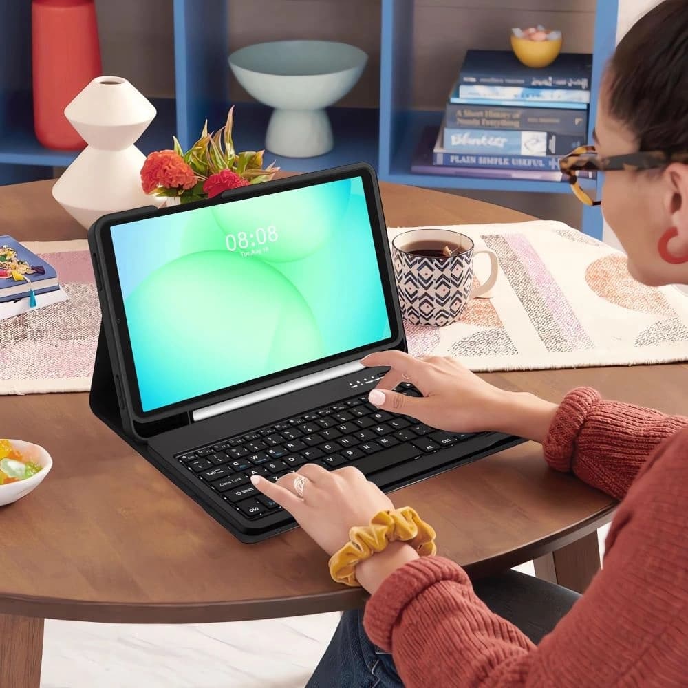 Tech-Protect SmartCase Stift + Tastatur Samsung Galaxy Tab A9+ / A11+ Plus 11.0 X210 / X215 / X216 / X230 / X235 / X236 Schwarz
 - 9