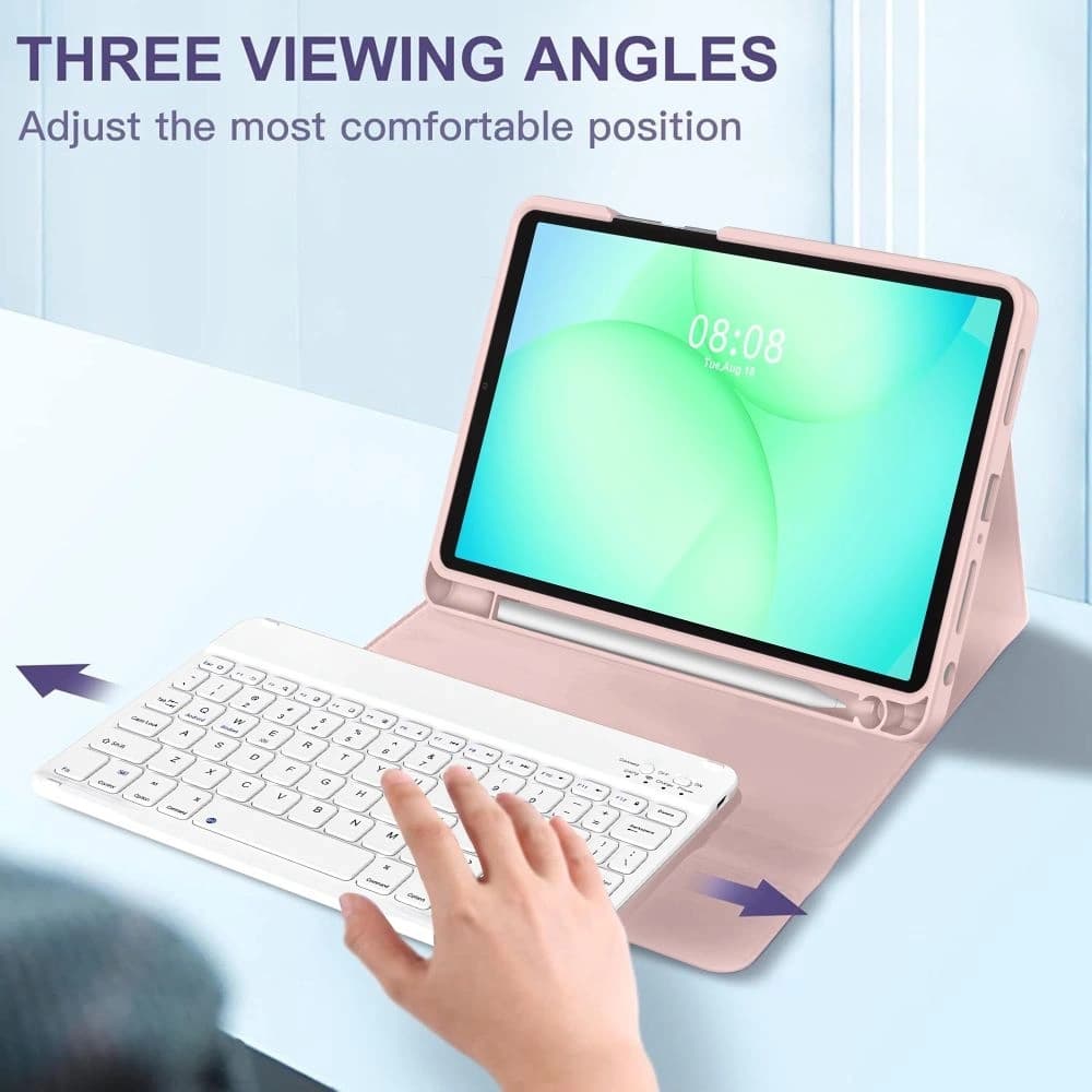 Tech-Protect SmartCase Stift + Tastatur Samsung Galaxy Tab A9+ / A11+ Plus 11.0 X210 / X215 / X216 / X230 / X235 / X236 Pink
 - 8