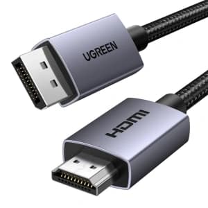 UGREEN DP123 DisplayPort / HDMI Cable 4K 30Hz 3m