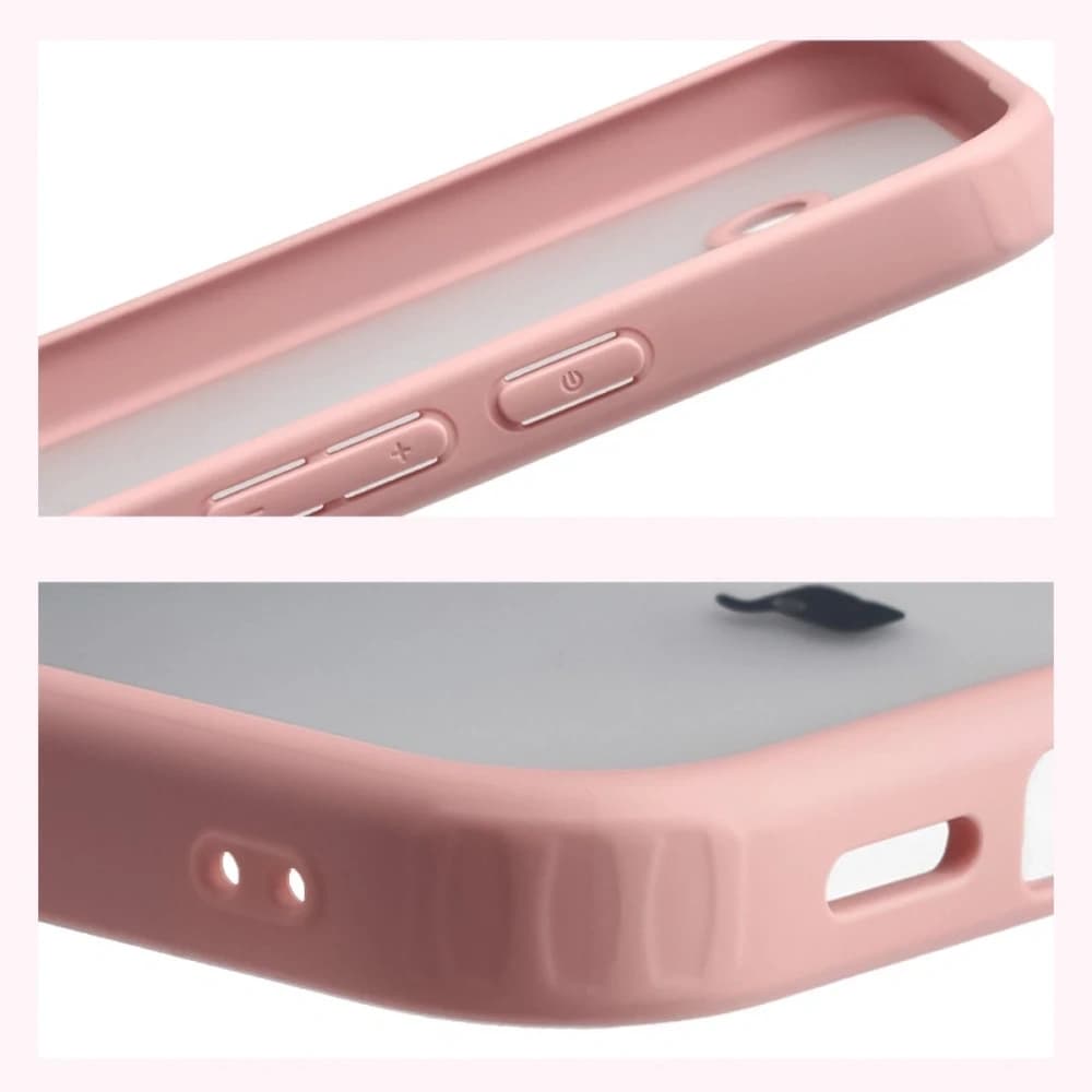 Bizon Case Angelo Google Pixel 10a semi-transparent with a light pink frame - 4