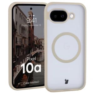 Bizon Case MatteO Magnetic Google Pixel 10a smoky beige