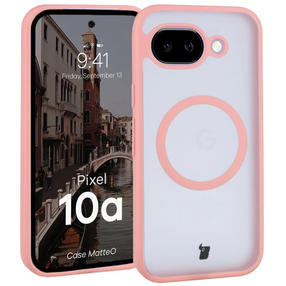 Bizon Case MatteO Magnetic Google Pixel 10a smoky light pink - 1