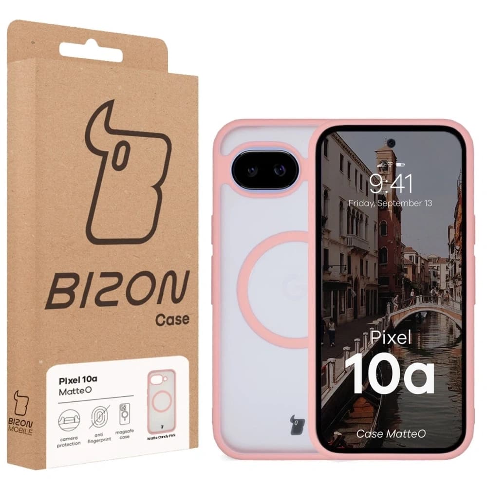 Bizon Case MatteO Magnetic Google Pixel 10a smoky light pink - 7