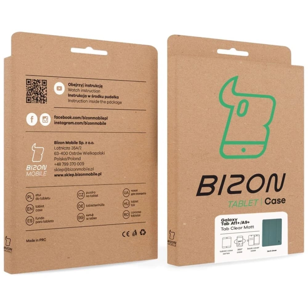 Bizon Case Tab Clear Matt Samsung Galaxy Tab A11+ Plus / A9+ Plus dunkelgrün - 9