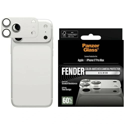 PanzerGlass Fender Kamera Schutz Apple iPhone 17 Pro Max silber