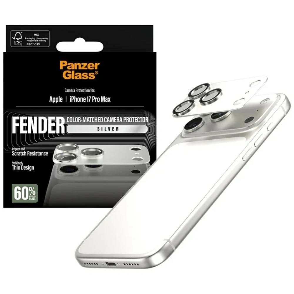 PanzerGlass Fender Kamera Schutz Apple iPhone 17 Pro Max silber - 4
