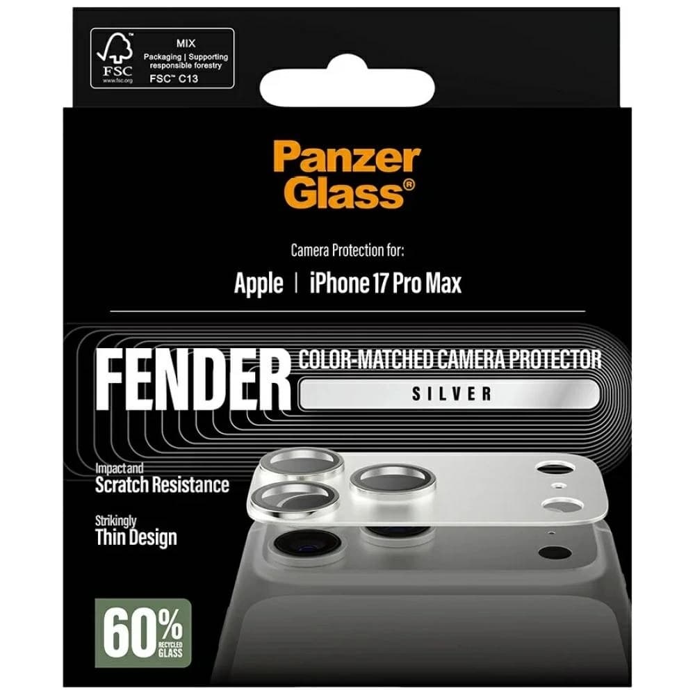 PanzerGlass Fender Kamera Schutz Apple iPhone 17 Pro Max silber - 5