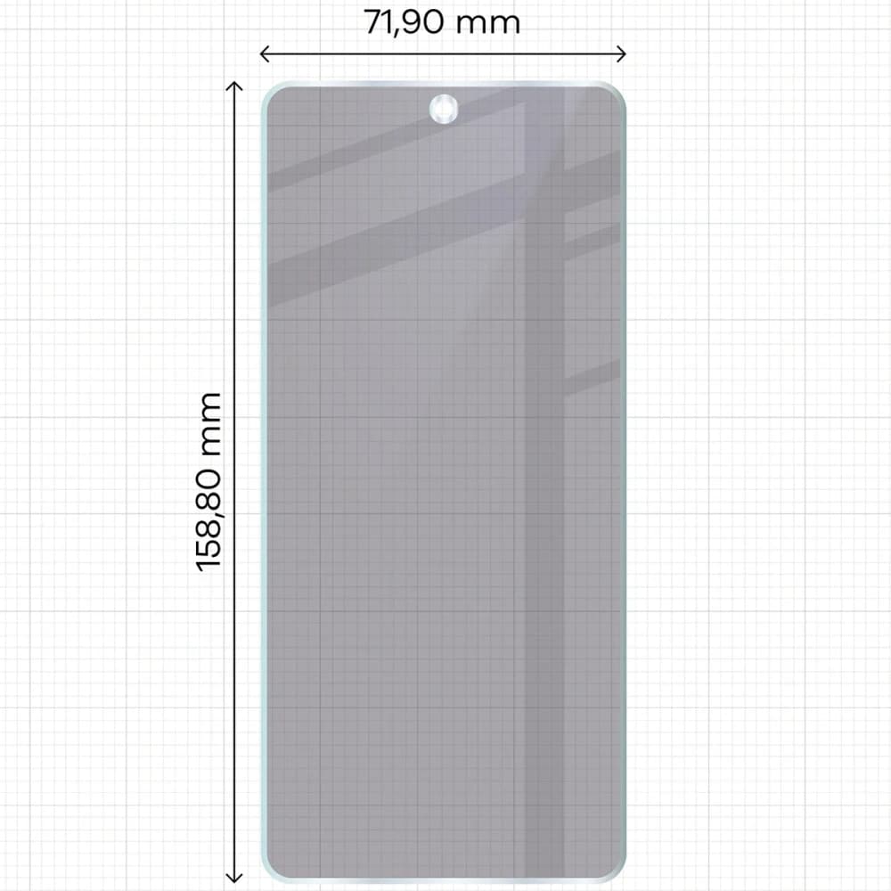 Prywatyzujące szkło hybrydowe Bizon Glass Mule Shadow do Vivo V50 Lite 4G matowe - 2