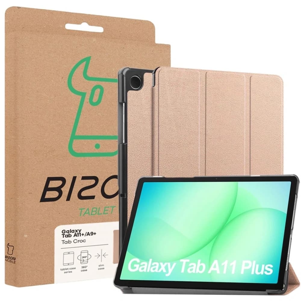 Bizon Case Tab Croc Samsung Galaxy Tab A11+ Plus / A9+ Plus roségold - 8