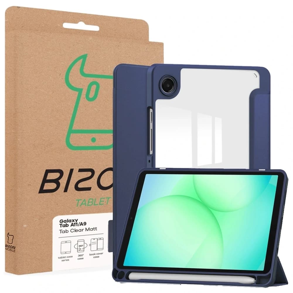 Bizon Case Tab Clear Matt Samsung Galaxy Tab A11 / A9 marineblau - 8
