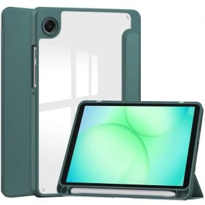 Bizon Case Tab Clear Matt Samsung Galaxy Tab A11 / A9 dunkelgrün