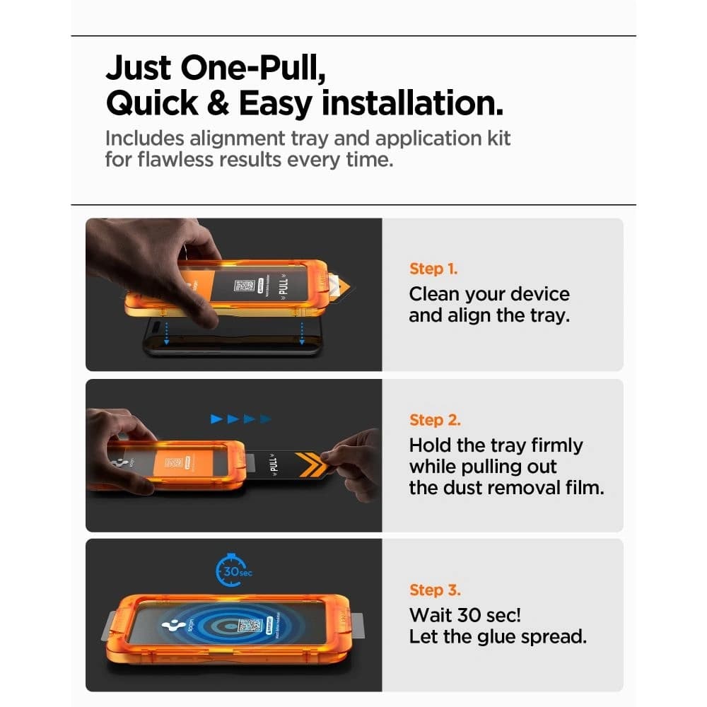 Spigen Alm Glas.tr Slim Apple iPhone 17 Clear [3 PACK] - 13