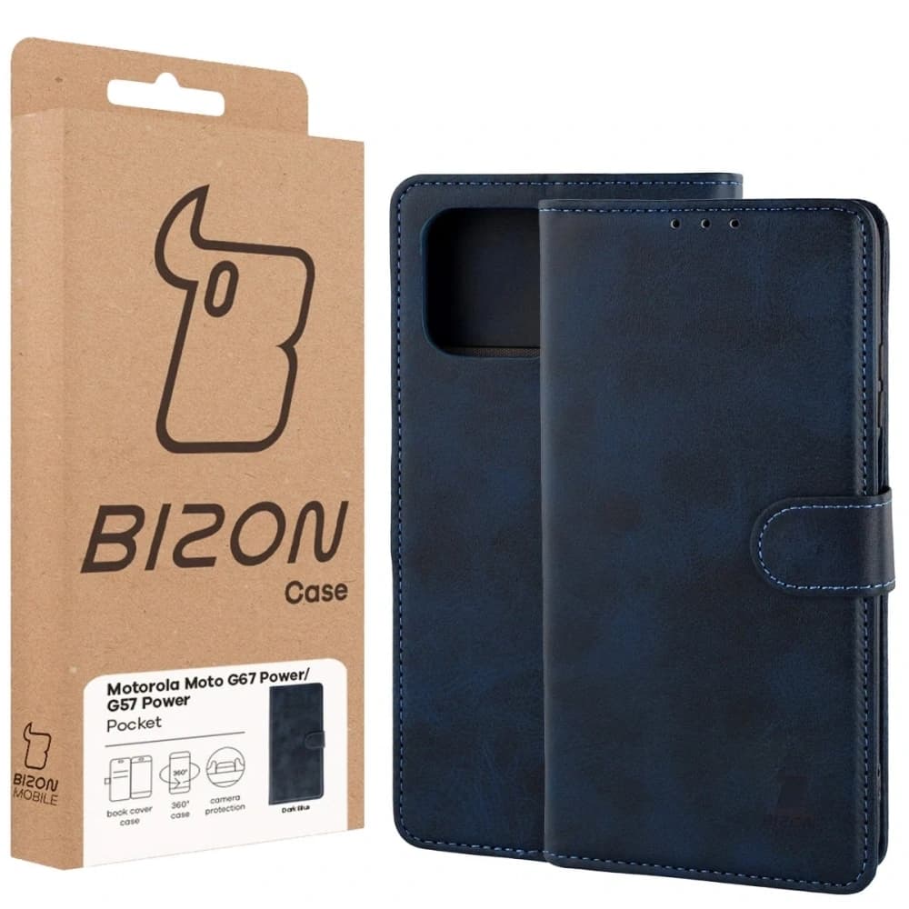 Bizon Case Pocket Motorola Moto G57 Power / G67 Power Marineblau
 - 6
