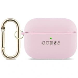 Guess Grained Classic Logo Apple AirPods Pro 3 pink