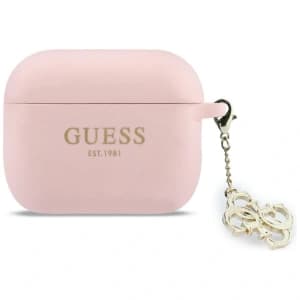 Guess Silicone 4G Charm Apple AirPods Pro 3 pink