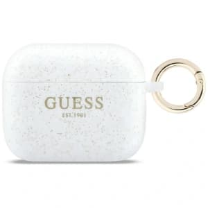 Guess Silicone Glitter Ring Apple AirPods Pro 3 white