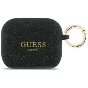 Guess Silicone Glitter Ring Apple AirPods Pro 3 black